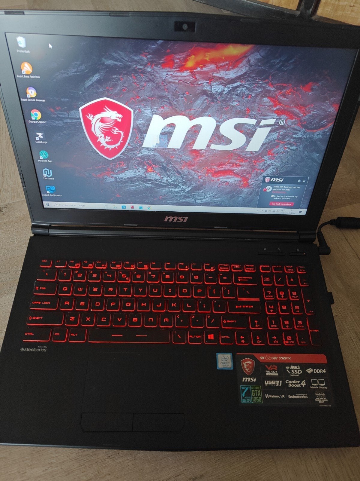 MSI Gaming Laptop, Gebruikt, 2 tot 3 Ghz, 8 GB, Ophalen of Verzenden