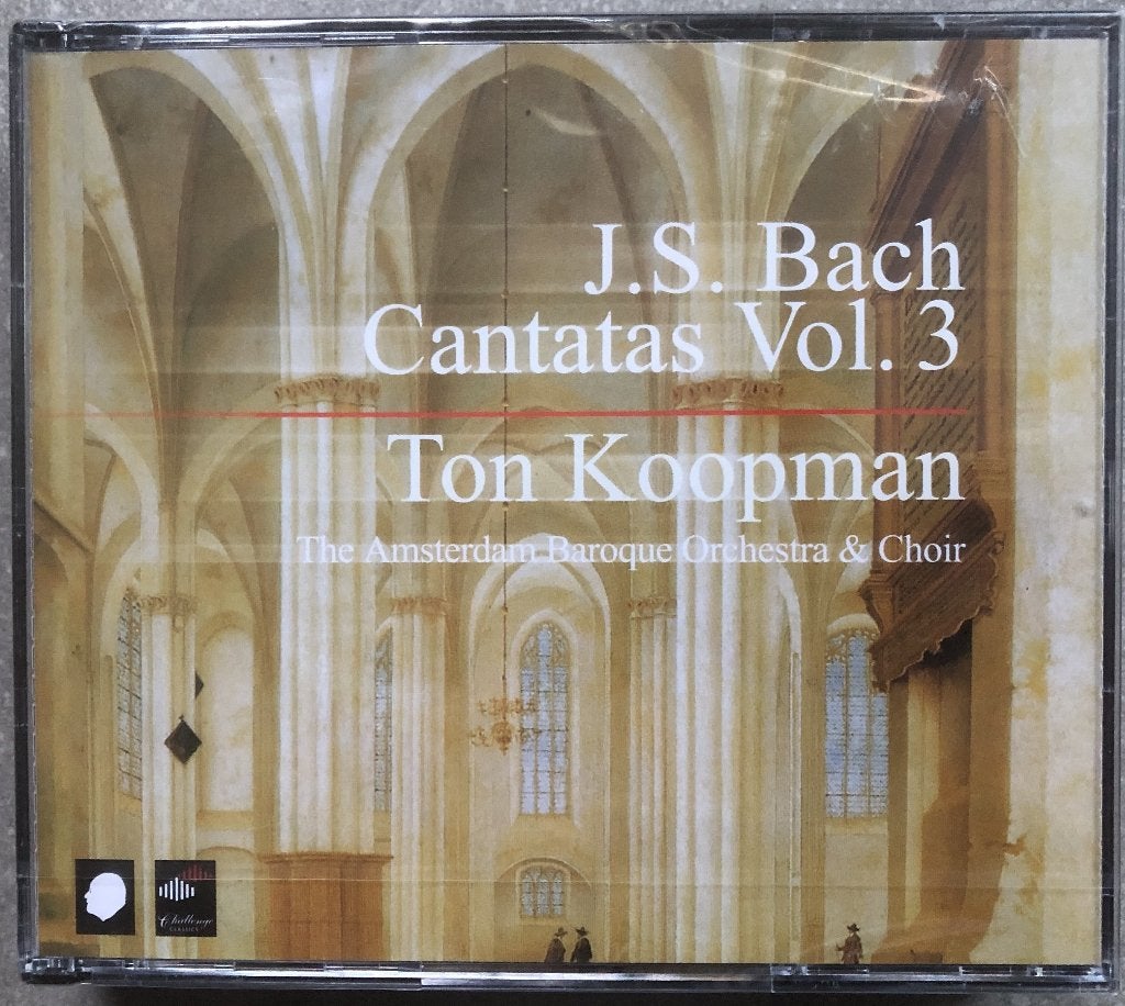 BACH - CANTATAS VOL 3 - TON KOOPMAN - 3 CD´S - NIEUW IN, Ophalen of Verzenden, Barok, Nieuw in verpakking, Bach