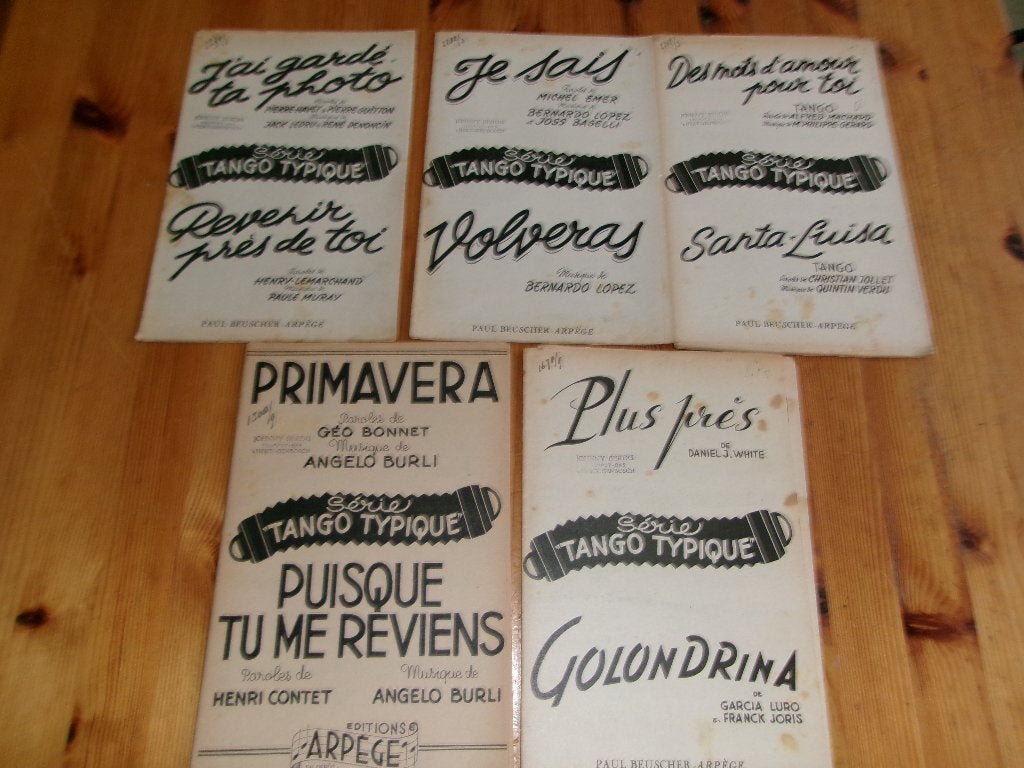 Serie tango typique - paul beuscher editions 17x, Muziek en Instrumenten, Bladmuziek, Gebruikt, Ophalen of Verzenden, Piano, Artiest of Componist