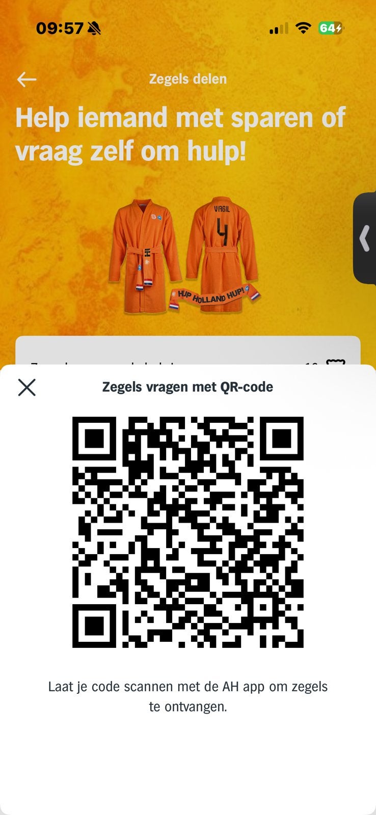 AH WKamerjas zegels gezocht! 🧡🧡🧡, Albert Heijn, Ophalen