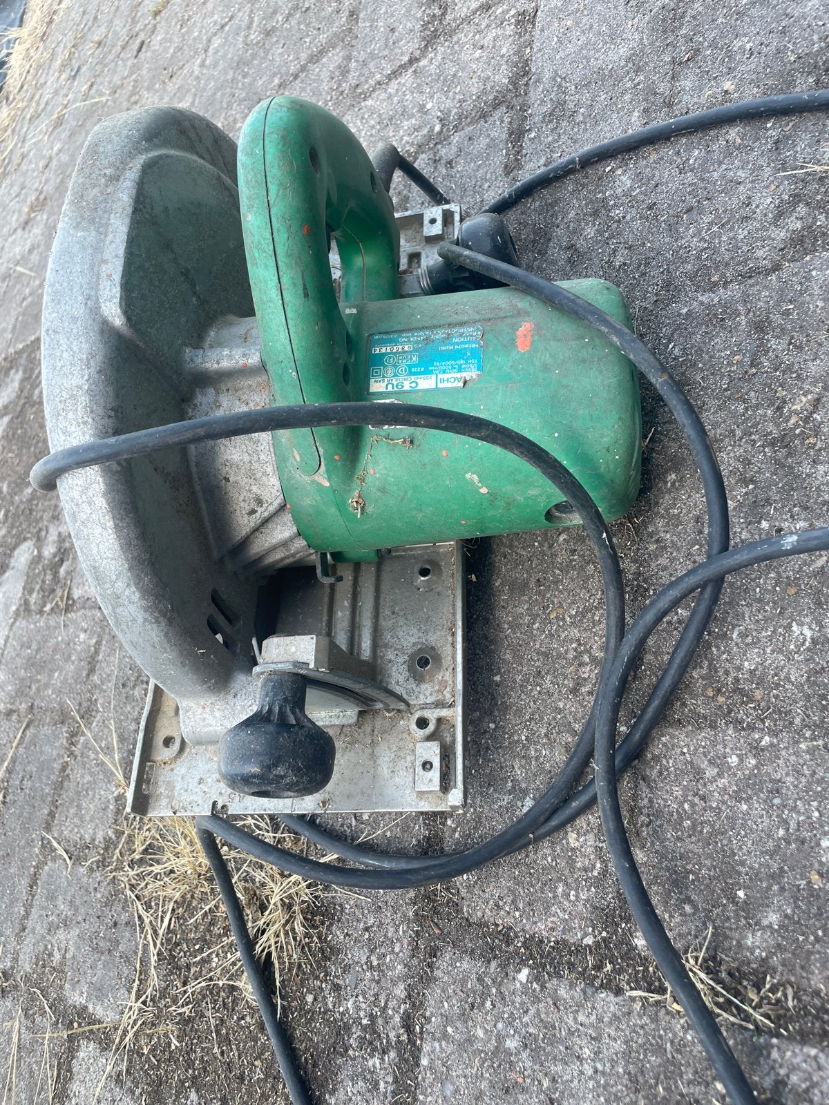 Hitachi C9U Cirkelzaag - 235mm, 1750W, Gebruikt, Cirkelzaag, 70 mm of meer, Ophalen of Verzenden
