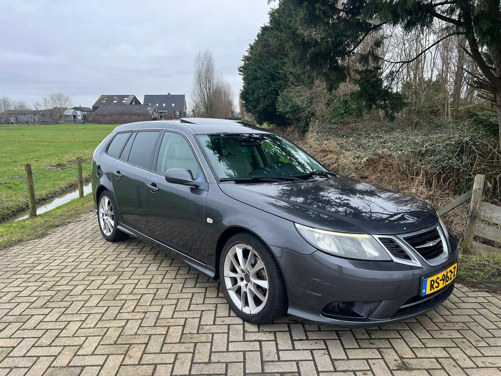 Saab 9-3 1.9 TID 110KW Automaat airco leder zuinig NAP✅, Auto's, Saab, 15 km/l, Beige, 4 cilinders, Diesel