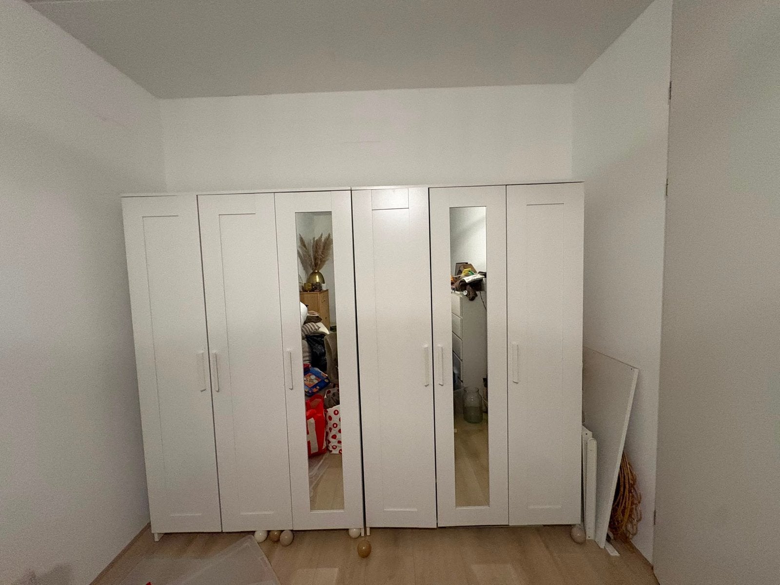 IKEA Brimnes kledingkasten 3 deurs met spiegel, Ophalen, Gebruikt, 100 tot 150 cm, 150 tot 200 cm