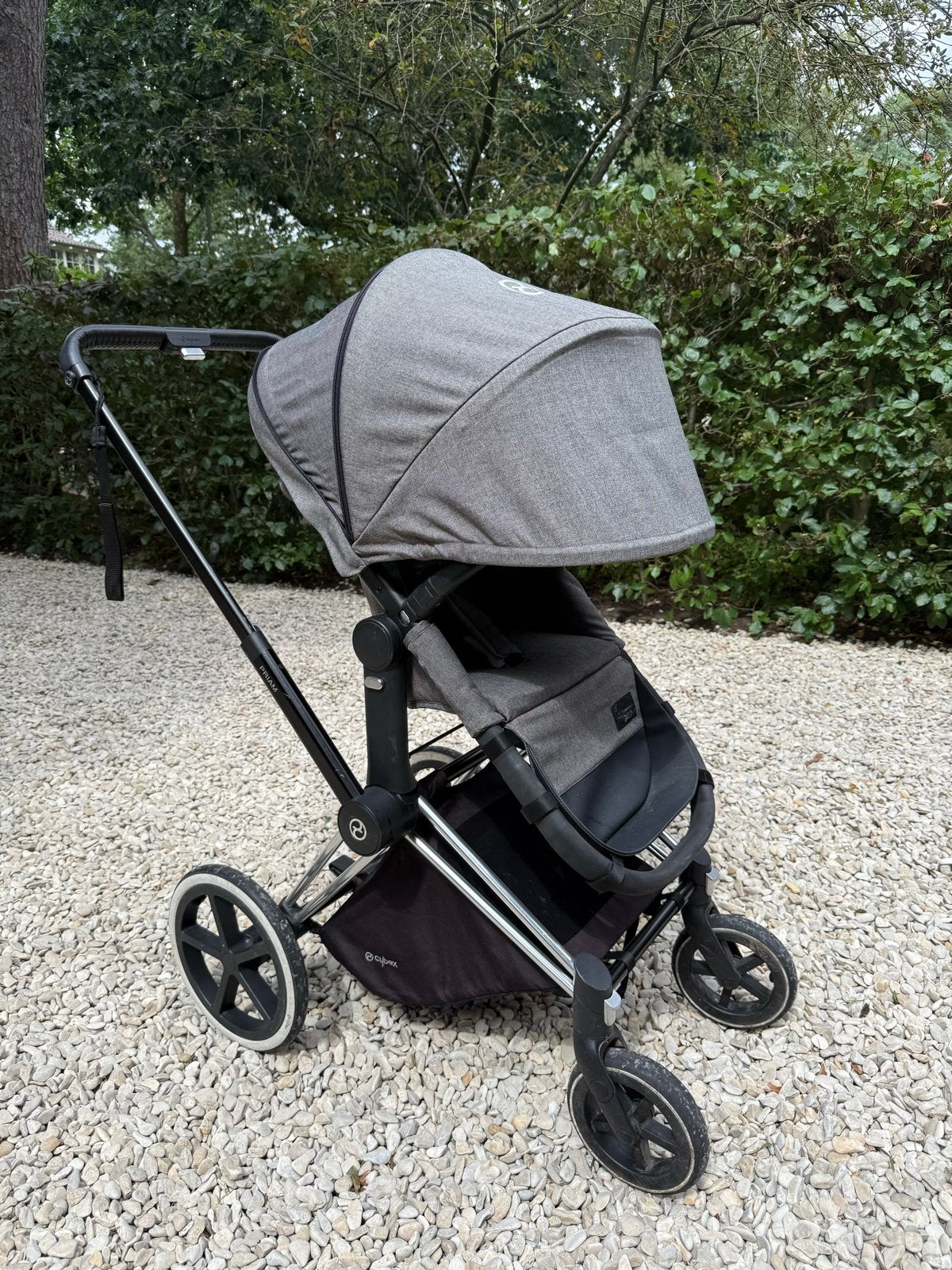 Cybex Priam kinderwagen met reiswieg en zitje, Gebruikt, Combiwagen, Met reiswieg, Ophalen