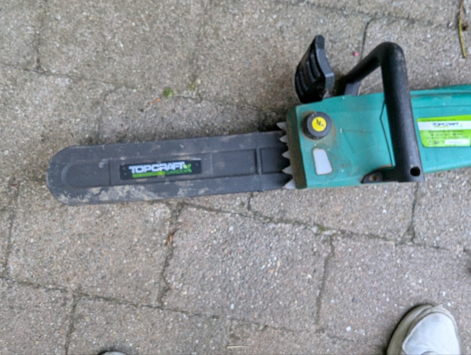 Krachtige elektrische kettingzaag - 2400 watt, werkt top!, Tuin en Terras, Takkenscharen, Ophalen of Verzenden, Gebruikt, TOPCRAFT GARDEN