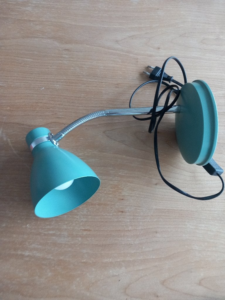 Groene flexibele tafellamp/bureaulamp, Ophalen, Bureaulamp, Groen, Met stekker