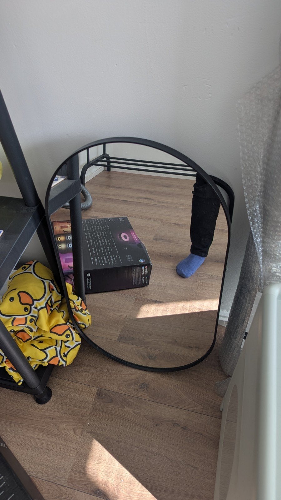 LINDBYN spiegel + opb, Ophalen, Minder dan 50 cm, Zo goed als nieuw, Minder dan 100 cm