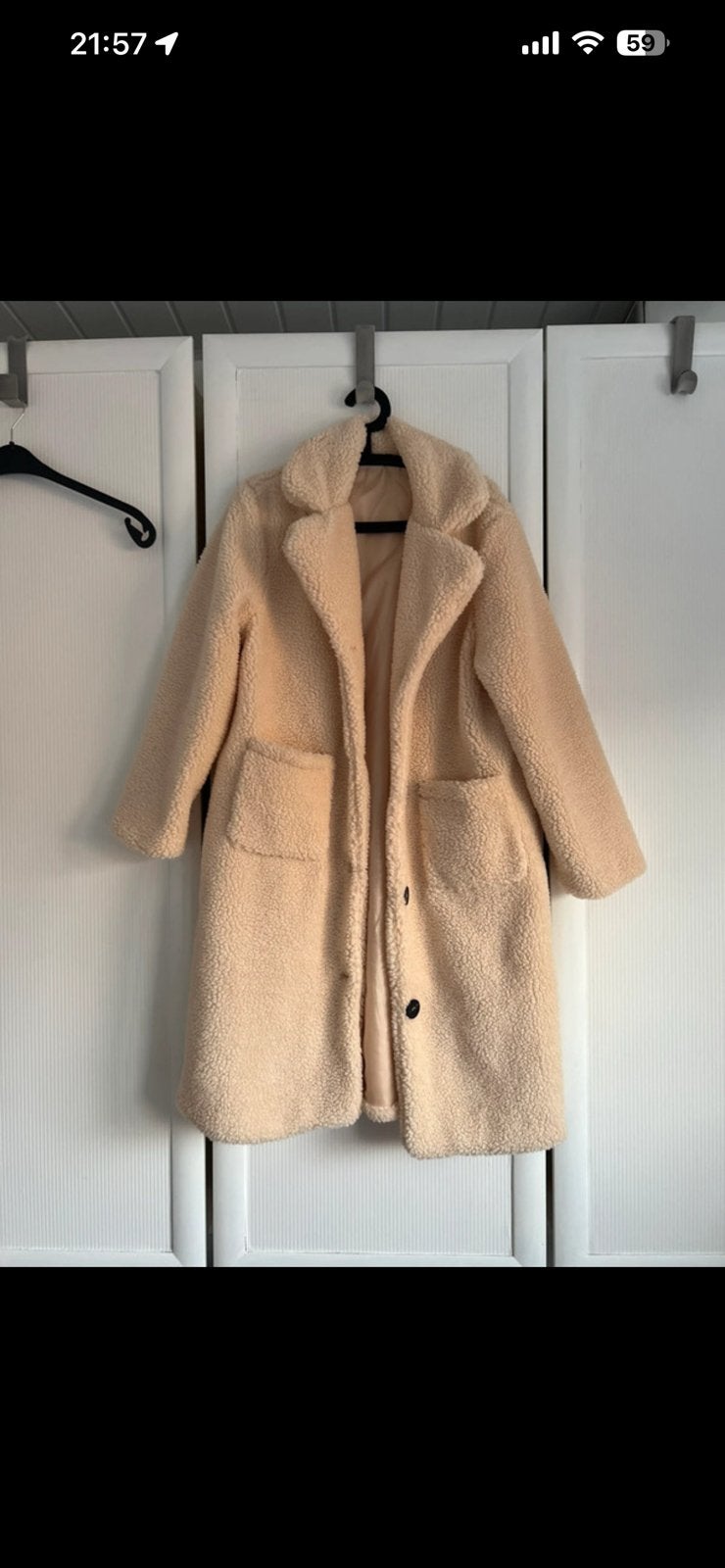 Nieuwe teddy jas, Ophalen of Verzenden, Nieuw, Maat 42/44 (L), Beige