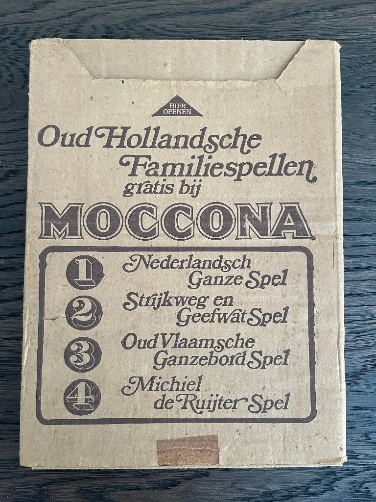 Moccona - 4 Oud Hollandsche Familiespellen, Ophalen of Verzenden, Zo goed als nieuw
