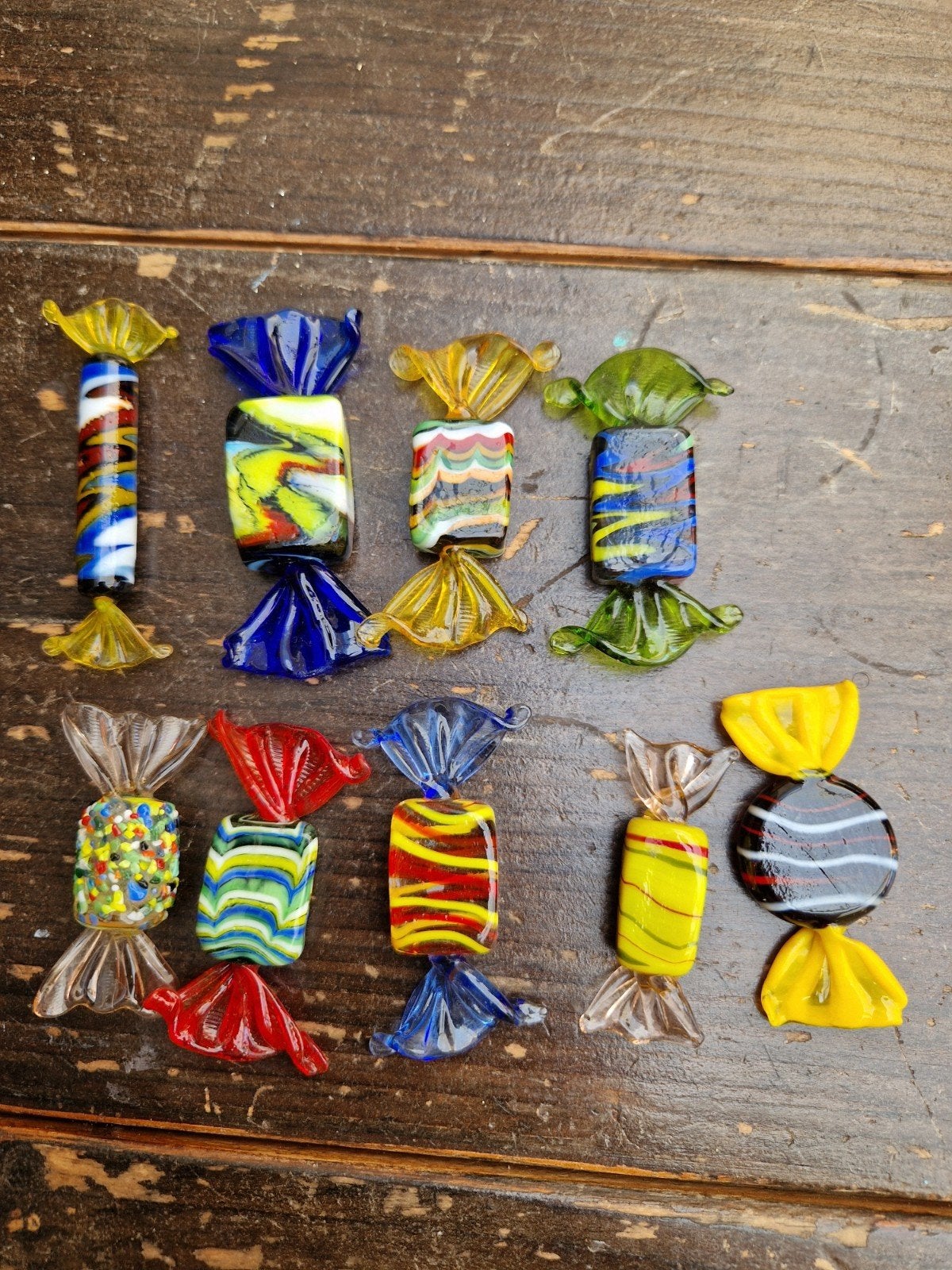 Vintage glazen Murano snoepjes, Ophalen of Verzenden