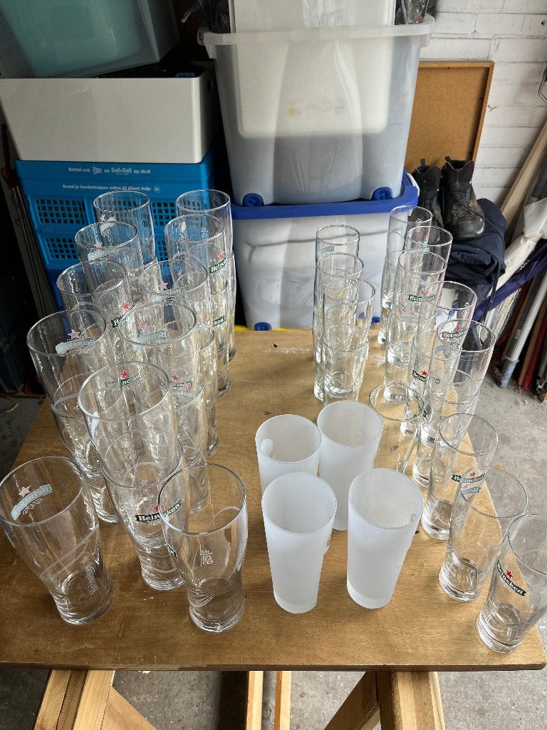 Bierglazen, Ophalen of Verzenden, Zo goed als nieuw, Bierglas