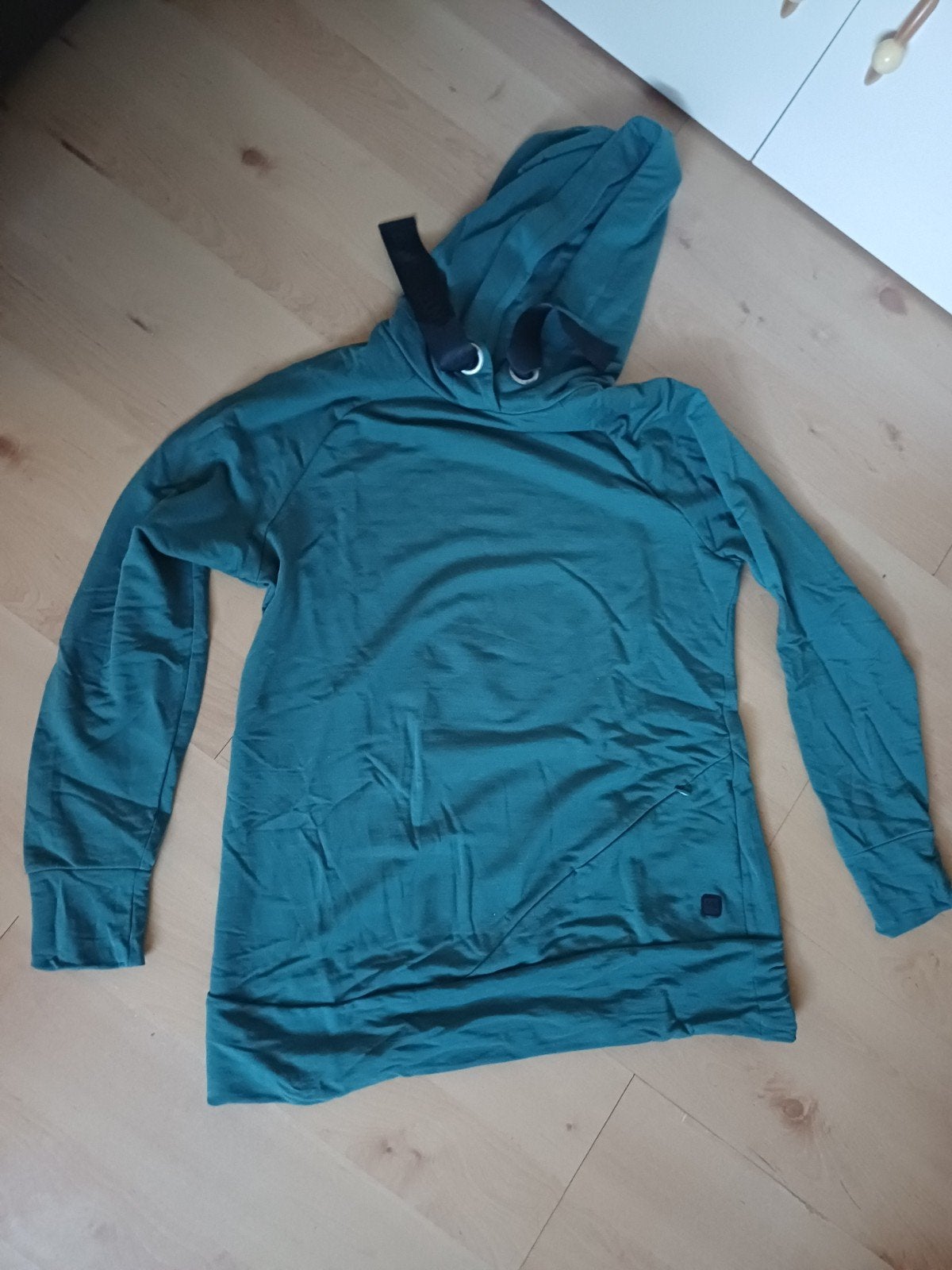 Human Nature Groen Turquoise Hoodie Maat L, Maat 42/44 (L), Ophalen of Verzenden, Human Nature, Gedragen