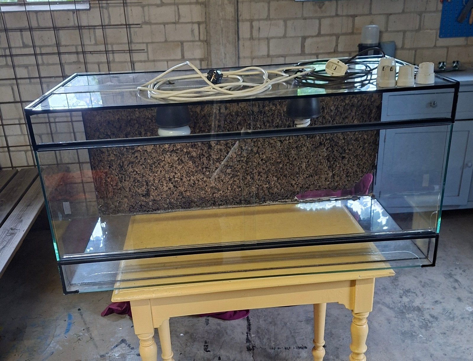 groot terrarium 100x50x50, Ophalen, Gebruikt