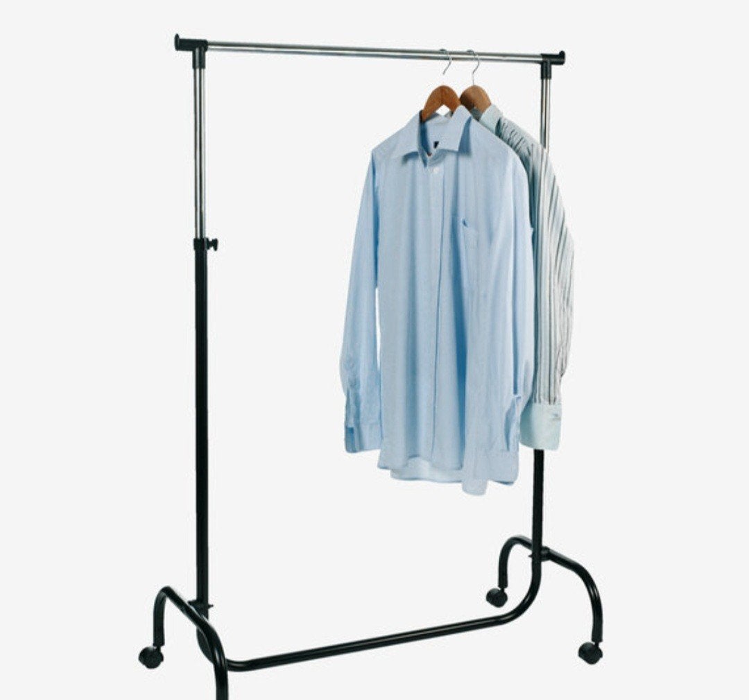 2x Verstelbaar Kledingrek Chroom - B90 x H122-166 x D45 cm, Ophalen