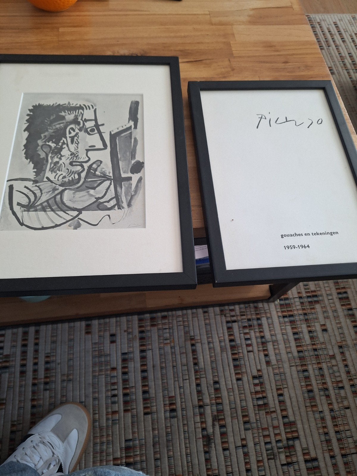 Picasso 'Gouaches en Tekeningen 1959-1964' ingelijst, Ophalen of Verzenden, Reproductie, Print/reproductie, Ingelijst