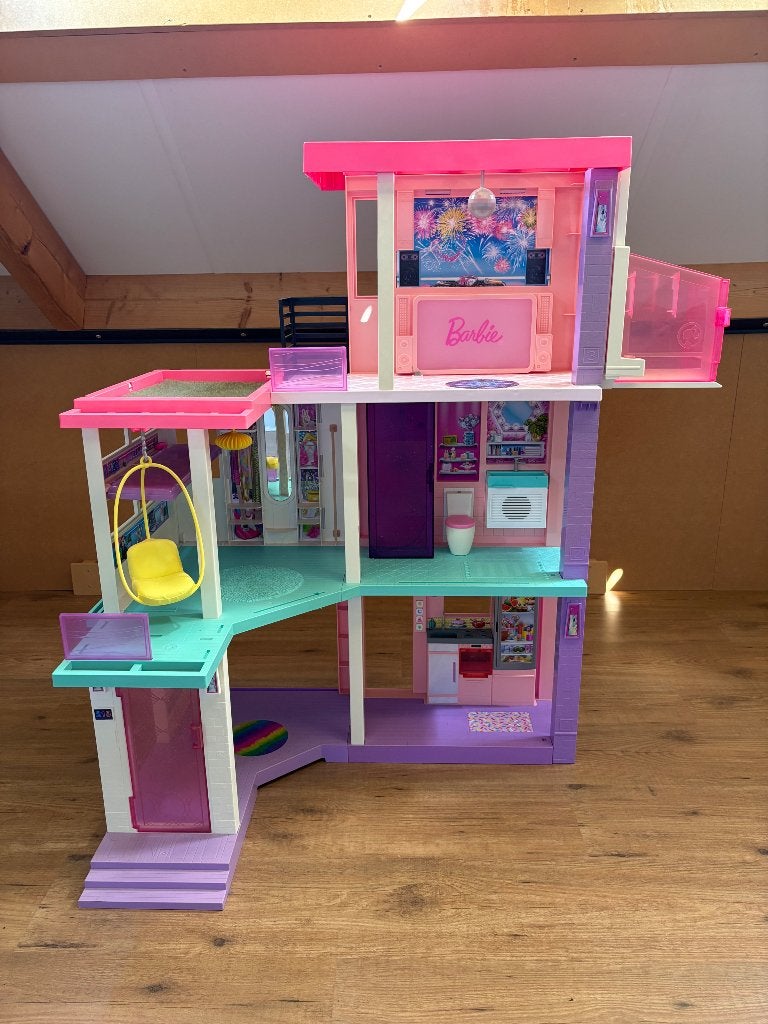 Barbie droomhuis 60 jarig jubileum editie, Ophalen, Zo goed als nieuw, Poppenhuis