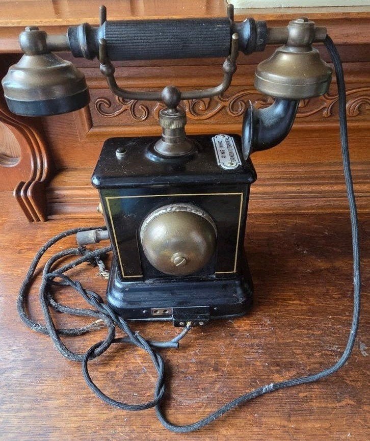 Antieke Jydsk Telefoon met Draaischijf - Vintage Telefoon, Antiek en Kunst, Ophalen