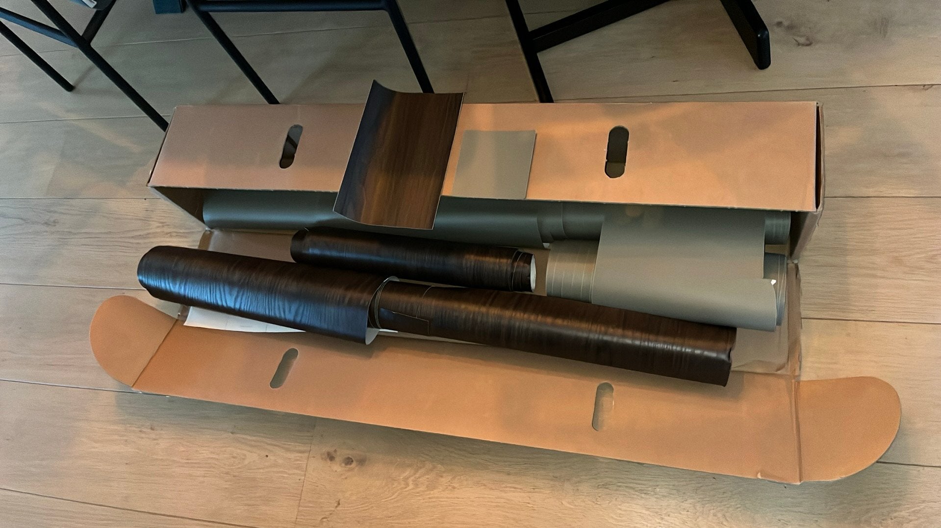 Wrapfolie Mud S183 en Wood W823 Bodaq Resimdo wrappen keuken, Ophalen, Nieuw, Minder dan 5 m², Folie