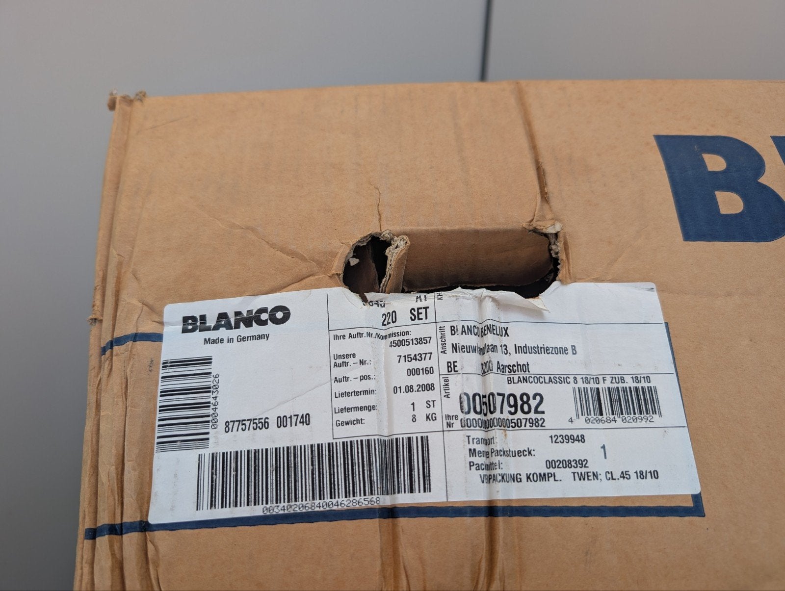blanco spoelbak 78x50 cm RVS, Ophalen of Verzenden, Nieuw