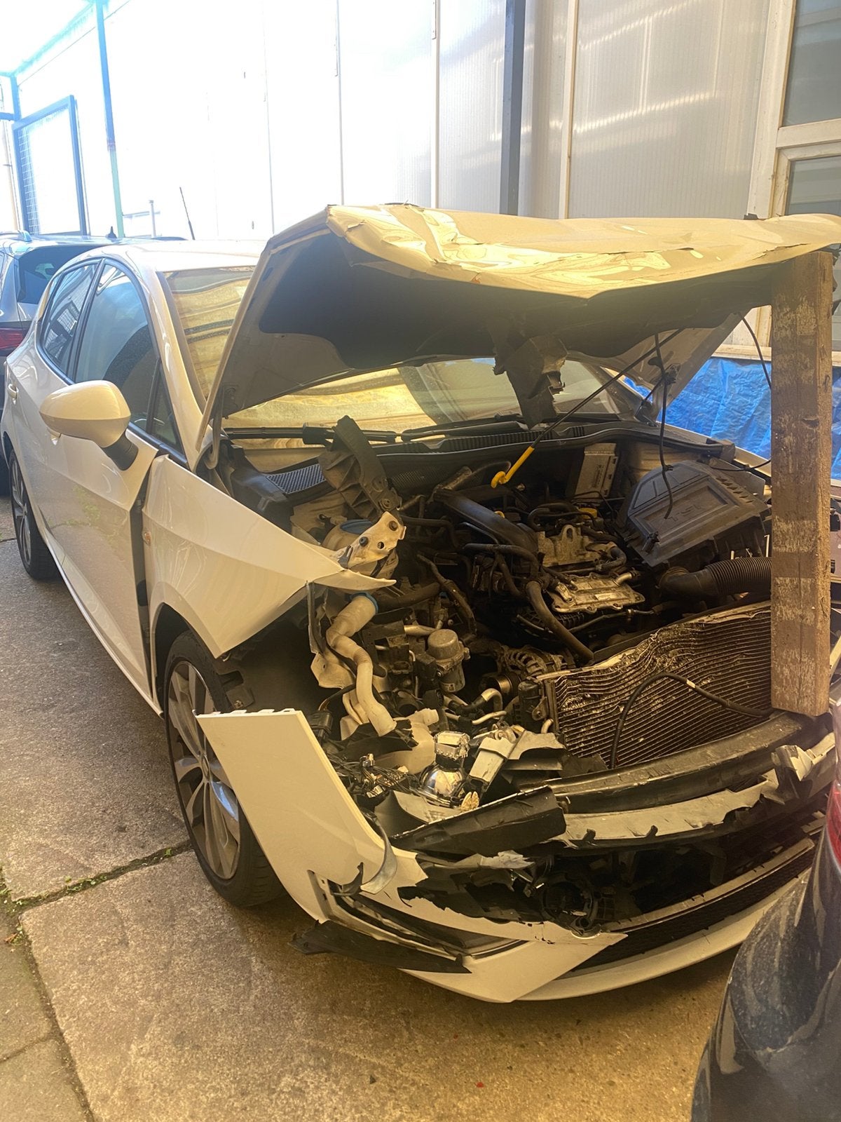Seat Ibiza 1.0 TSI 81KW SC 2017 Voorschade/Airbags uitgeklap, Auto's, Voorwielaandrijving, 40 €/maand, Zwart, Handgeschakeld