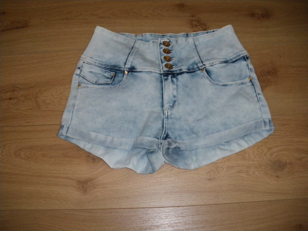 nieuw leuk kort spijkerbroekje mt 38/40  merk sassy jeans, Maat 38/40 (M), Blauw, Nieuw, Ophalen of Verzenden