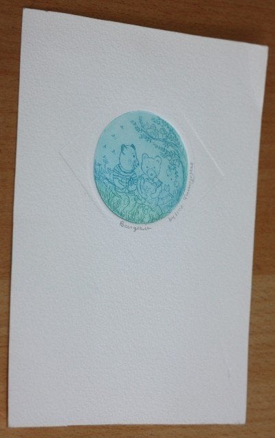 Etjs Truusje Mul    64/100    2948, Antiek en Kunst, 5 cm, Ophalen of Verzenden, Flora en Fauna, Genummerd