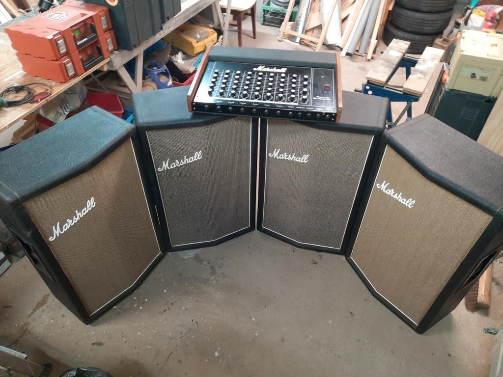 Marshall PA system 1970s, Audio, Tv en Foto, Professionele Audio-, Tv- en Video-apparatuur, Gebruikt, Audio, Ophalen