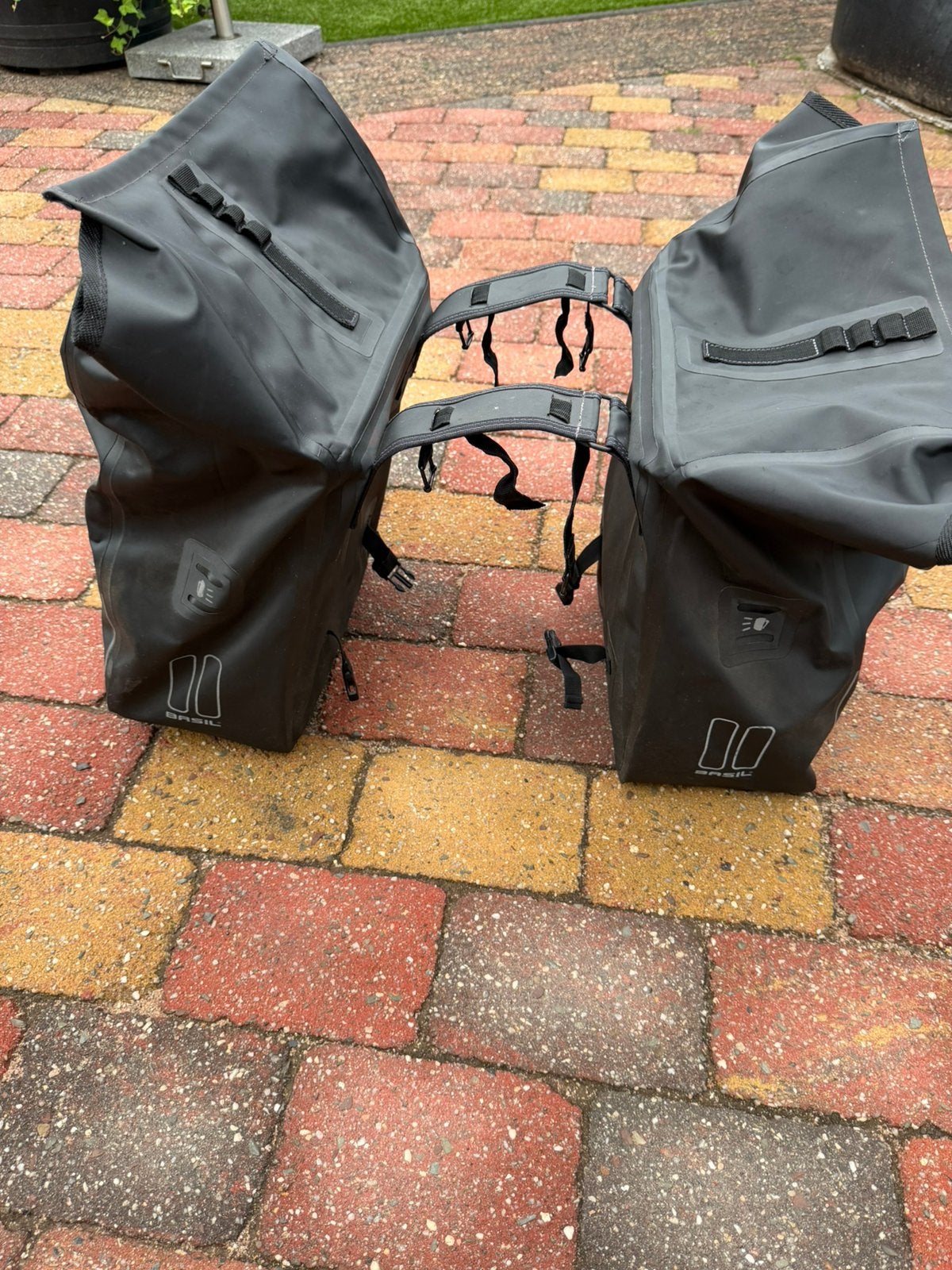 1 stuks dubbelen fiets tassen ( basil), Ophalen, Gebruikt