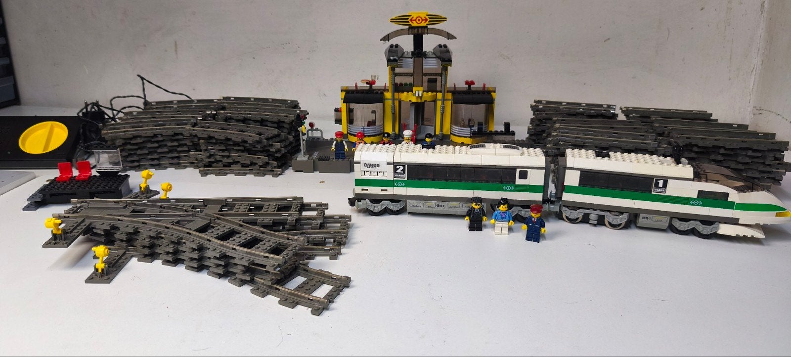 lego trein en station vintage, Compleet, Gebruikt, Overige thema's, Lego
