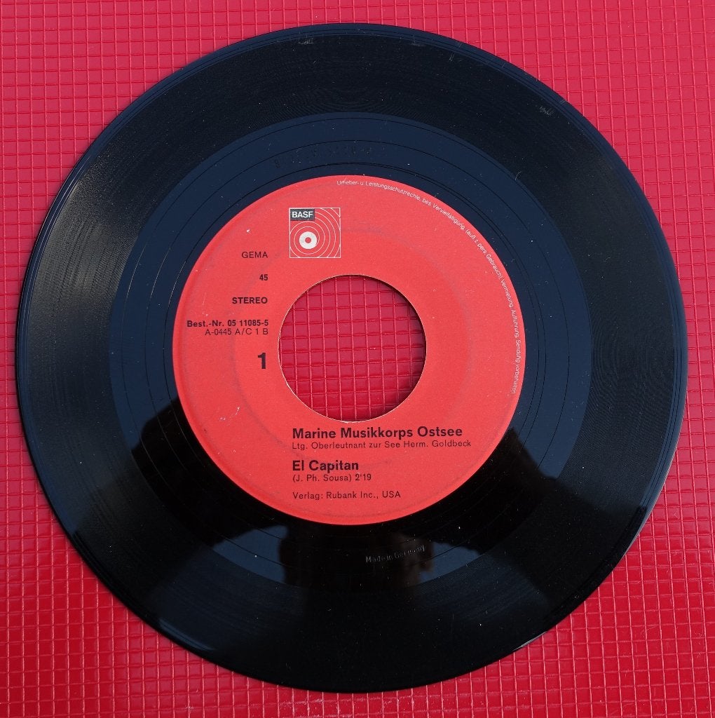 Marine Musikkorps Ostsee - El Capitan (7 inch vinyl), Gebruikt, Overige genres, 7 inch, Ophalen of Verzenden
