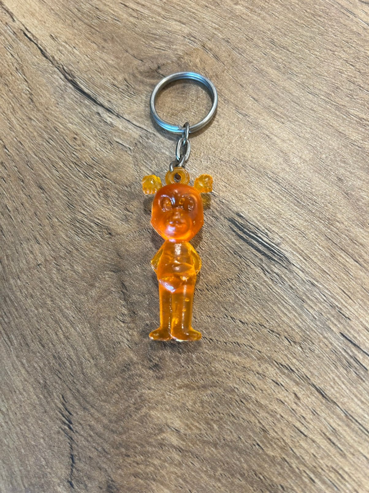 Sleutelhanger Panda transparant oranje, Ophalen of Verzenden, Zo goed als nieuw