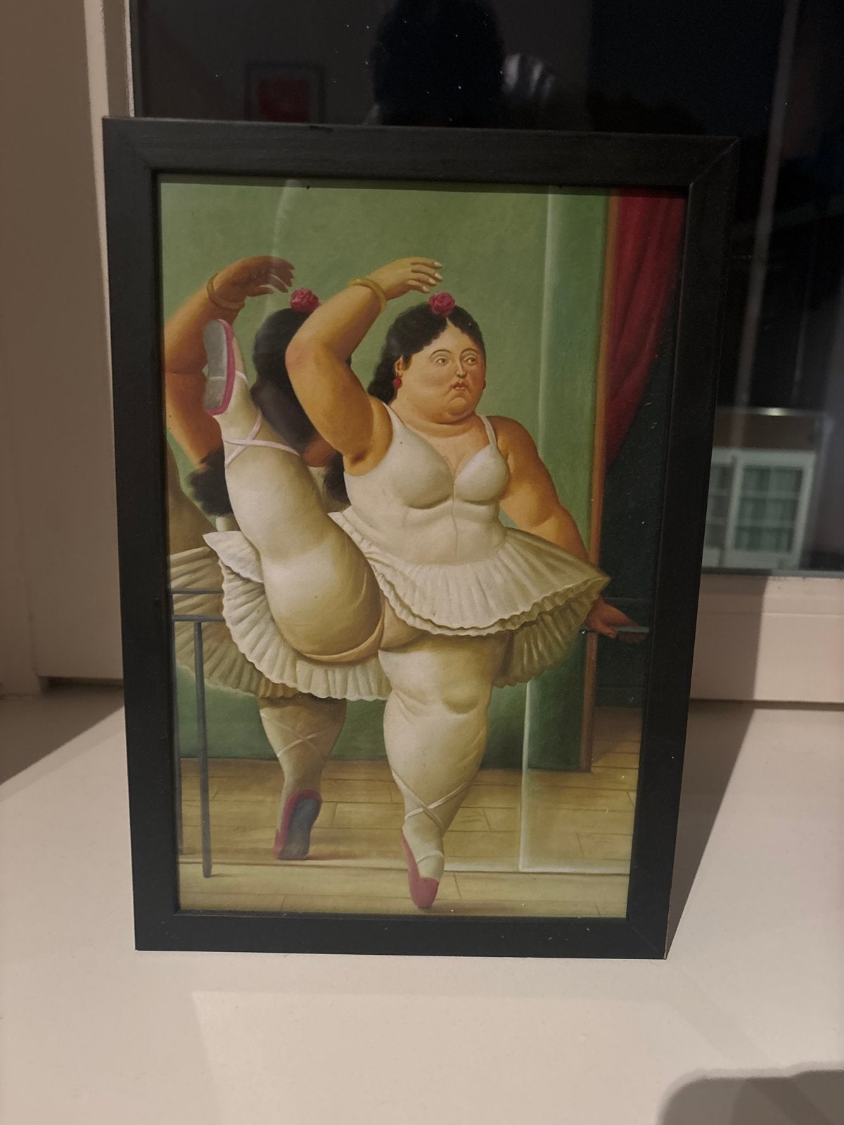 Fernando Botero print - Ballerina (32x22 cm), Ophalen, Figuren, Papier/karton, Ingelijst