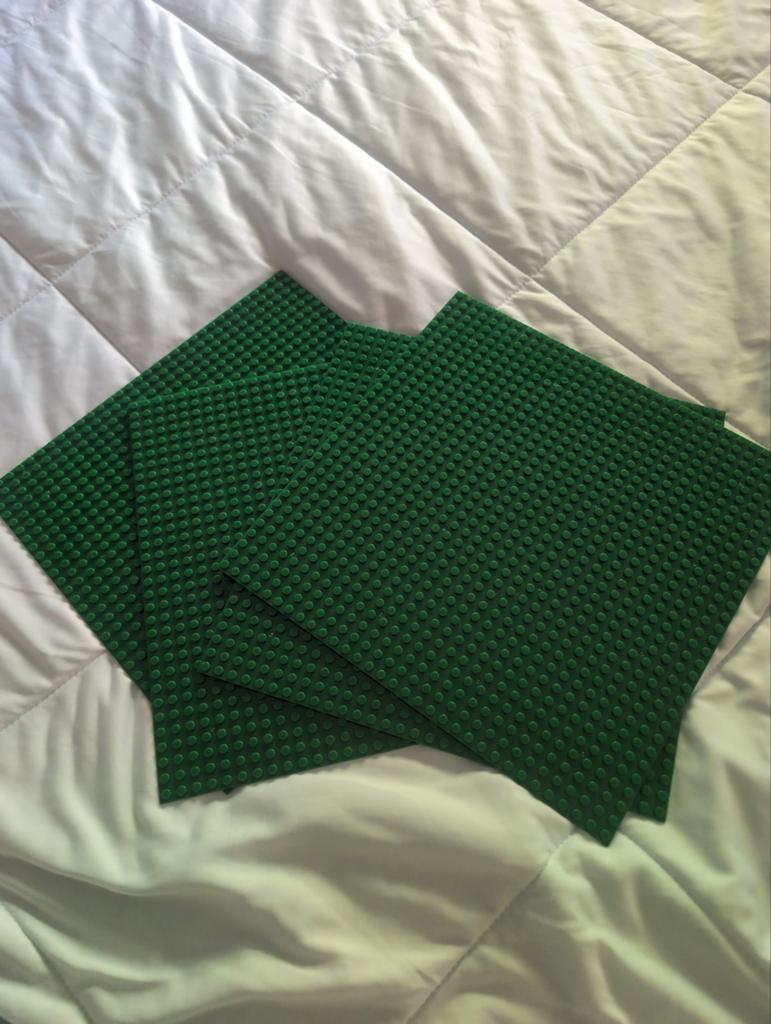 Groene bouwplaten voor creatieve bouwwerken, Ophalen of Verzenden, Gebruikt, Overige merken