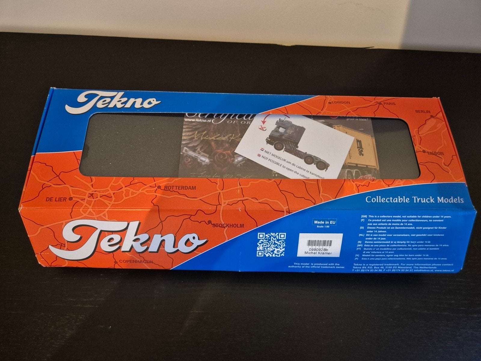 Tekno Michel Kramer, Hobby en Vrije tijd, Modelauto's | 1:50, Verzenden, Zo goed als nieuw, Bus of Vrachtwagen, Tekno