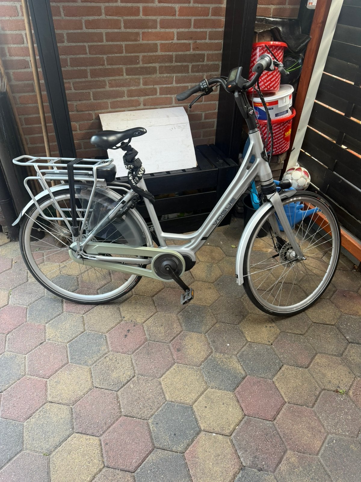 Vogue elektrische fiets met Bafang middenmotor, Gebruikt, 51 tot 55 cm, 50 km per accu of meer, Ophalen