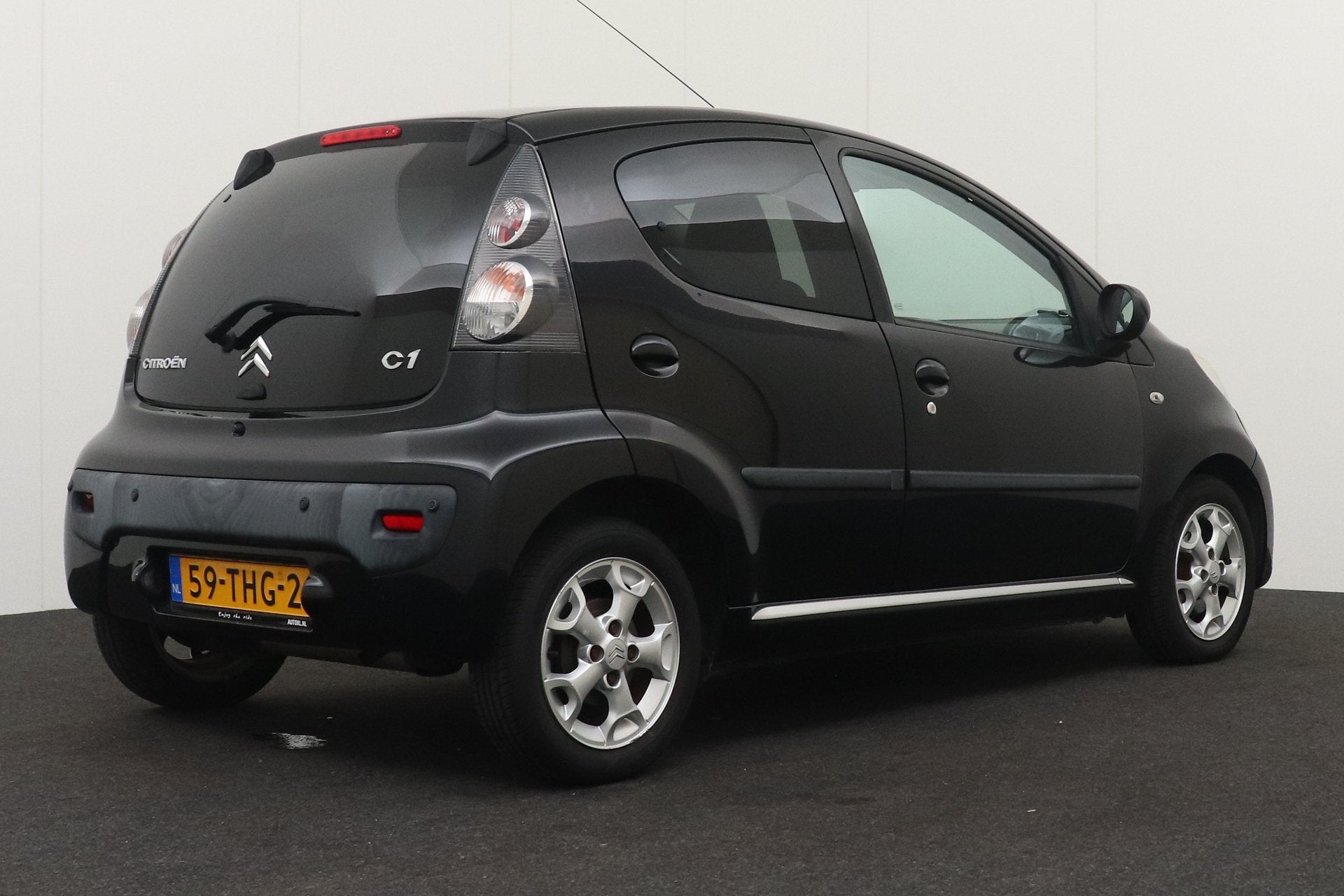 Citroën C1 1.0 Aut. Exclusive Airco Elek. Ramen LMV, Auto's, Zwart, 4 stoelen, Origineel Nederlands, Bedrijf