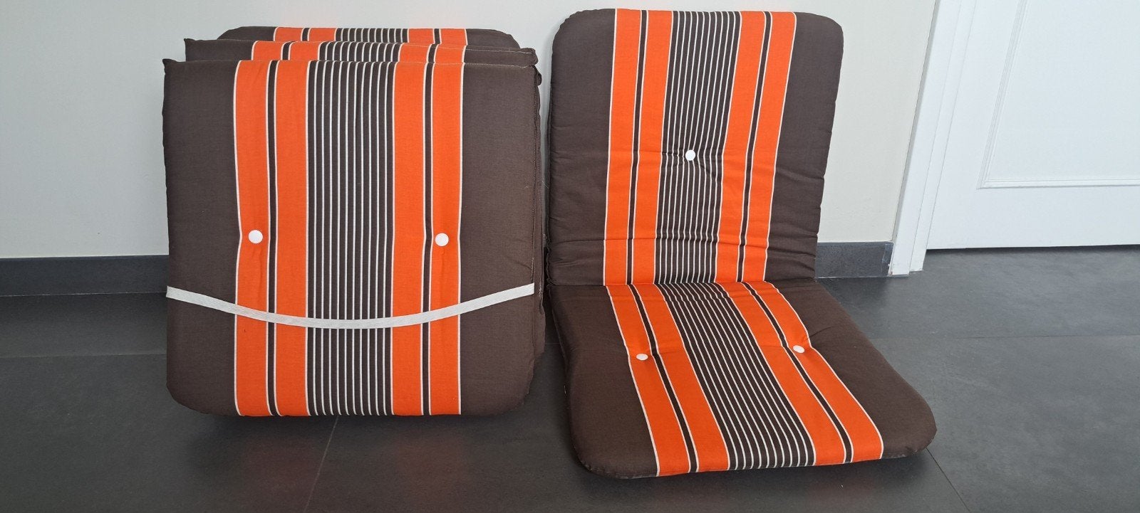 4 retro tuinstoelkussens, Ophalen of Verzenden