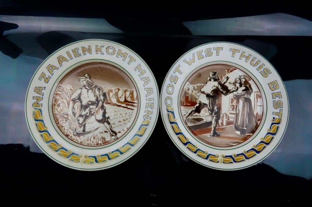 Art Deco spreukenborden Mehlem Bonn - 1930, Ophalen of Verzenden