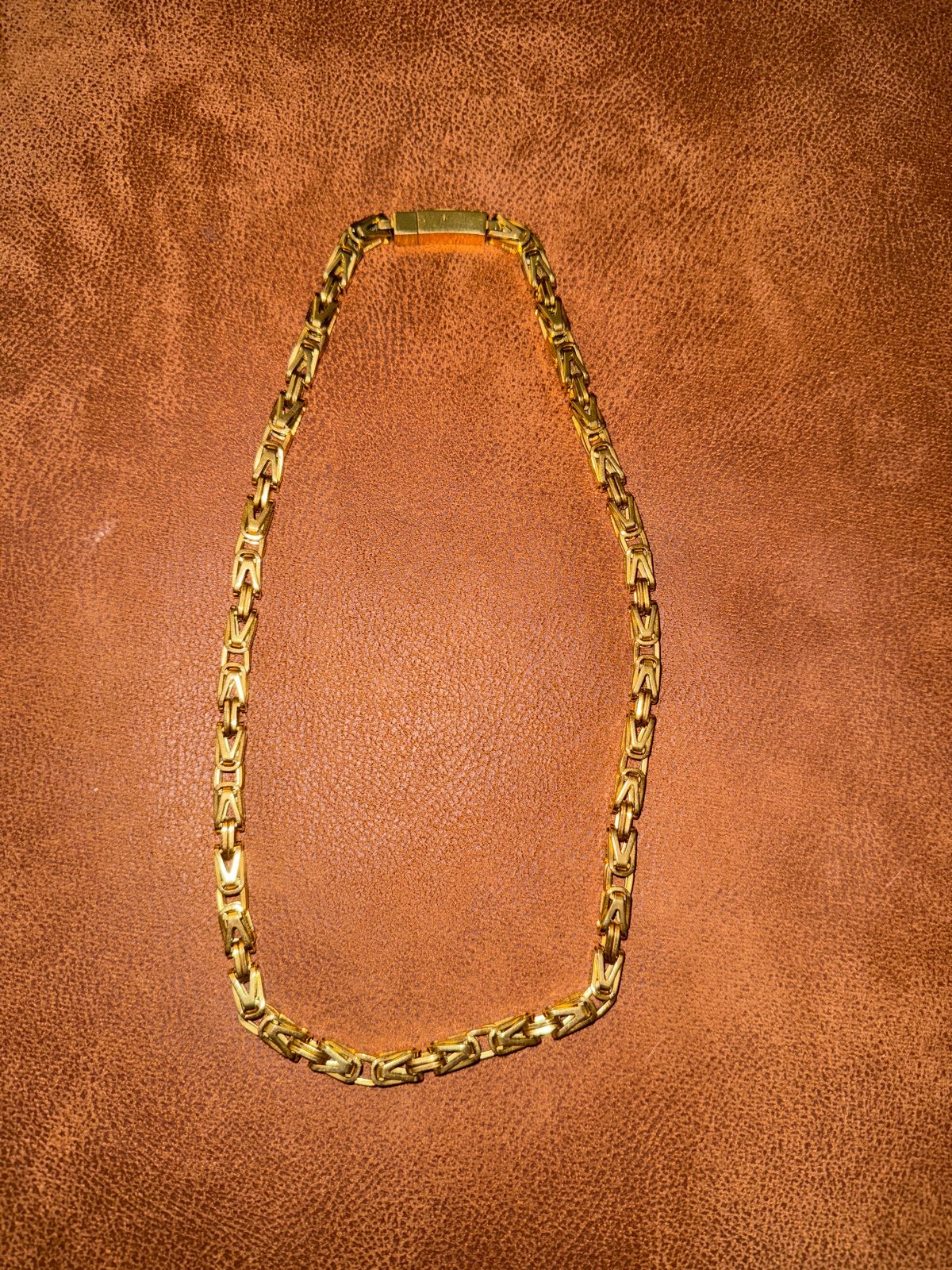 Gouden Koningsketting (beschrijving lezen aub), Sieraden, Tassen en Uiterlijk, Kettingen, Ophalen of Verzenden, Zo goed als nieuw