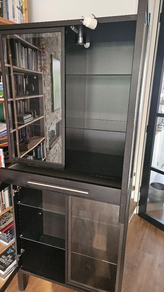 Vitrine, Ophalen, Gebruikt, Met deur(en), 50 tot 100 cm