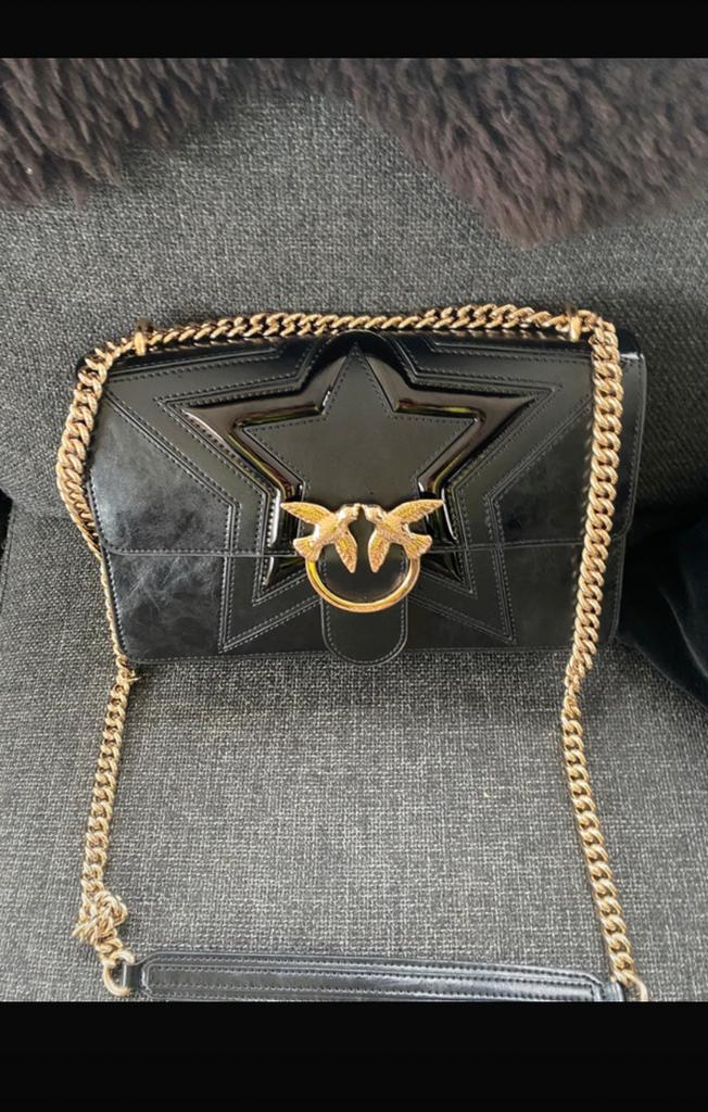 Pinko Schoudertas Zwart, Sieraden, Tassen en Uiterlijk, Verzenden, Zo goed als nieuw, Zwart, Schoudertasje