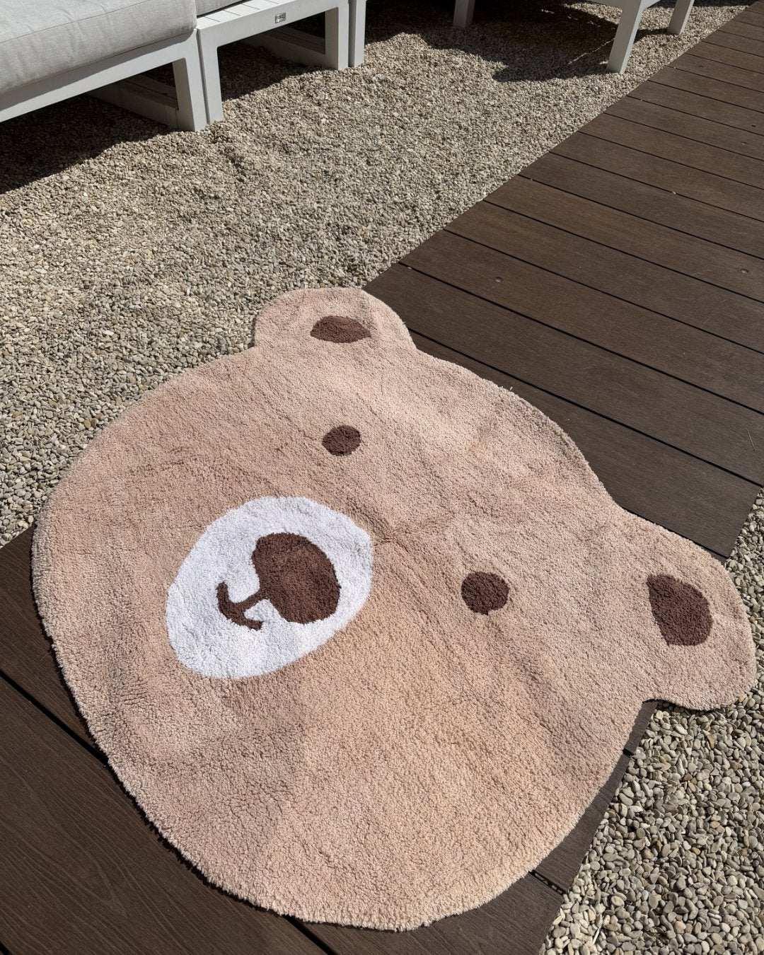 KidsDepot Vloerkleed Teddy Beer - Nieuw (125x100 cm), Anders Celsiusstraat 15 7442 PB Nijverdal Nederland, 100 tot 150 cm, Beige