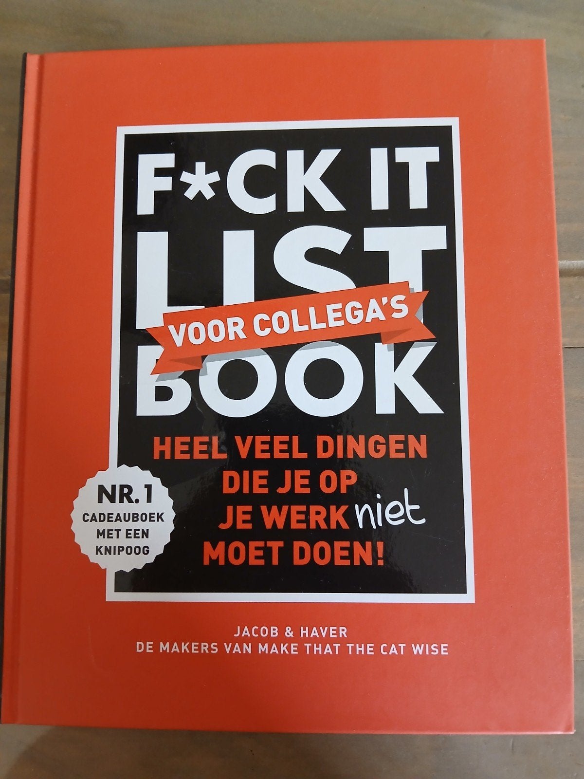 F*ck It List Voor Collega's - Cadeauboek met knipoog, Ophalen of Verzenden, Zo goed als nieuw, Jacob & Haver, Anekdotes en Observaties