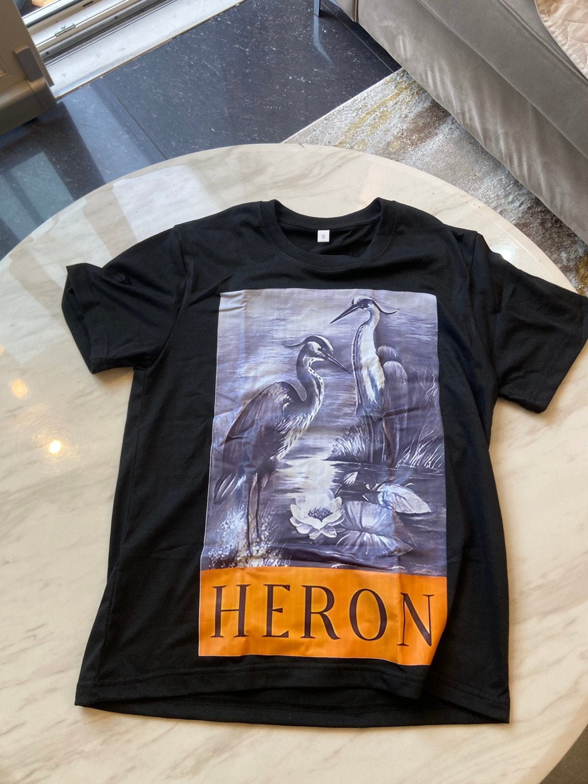 Heron shirt, Ophalen of Verzenden, Zo goed als nieuw, Zwart