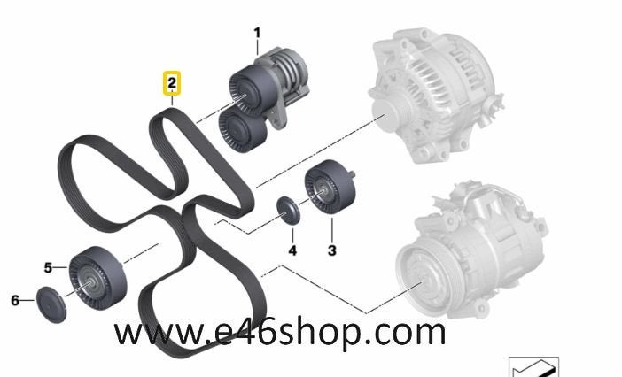 Multiriem BMW E88 E82 E90 E91 E92 E93 OE 11287568247, -, -, Nieuw, Ophalen of Verzenden