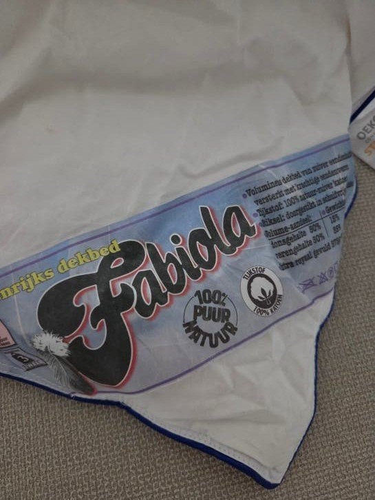 Fabiola Dons Dekbed 140x200cm - NIEUW, Huis en Inrichting, Ophalen, Eenpersoons, Wit, Ademend