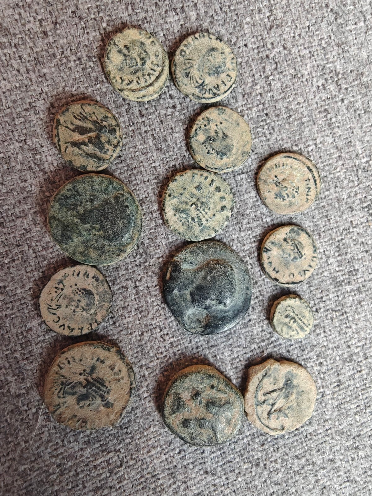 Lot Romeinse munten, 14 stuks, Ophalen of Verzenden, Overige landen