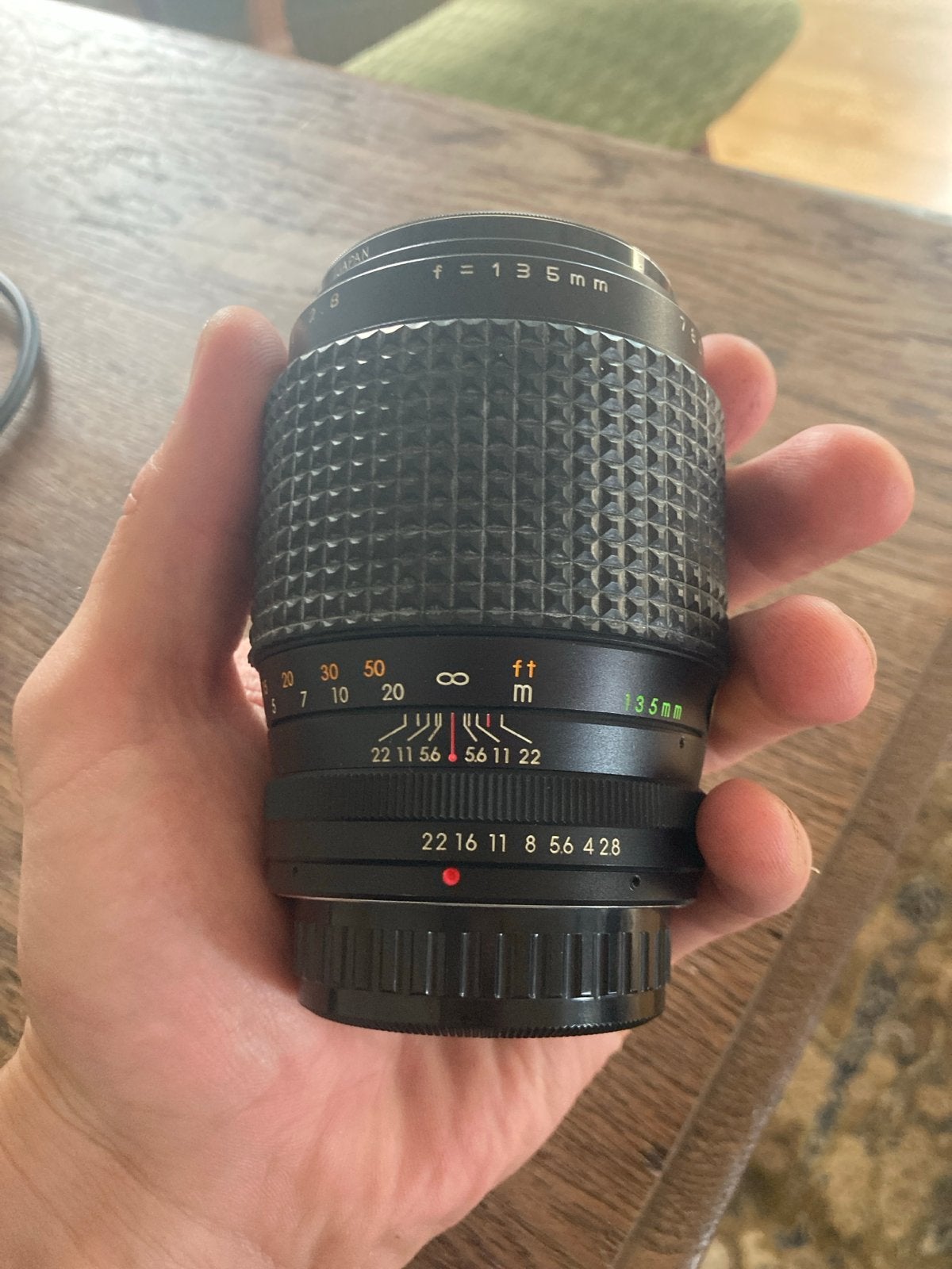 Makinon 135mm f/2.8 lens voor Pentax K-mount, Overige merken, Gebruikt, Pentax K-mount, Handmatige focus