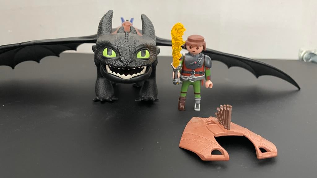 Playmobil Dragons tandloos van hoe tem je een draak, Ophalen, Zo goed als nieuw, Complete set