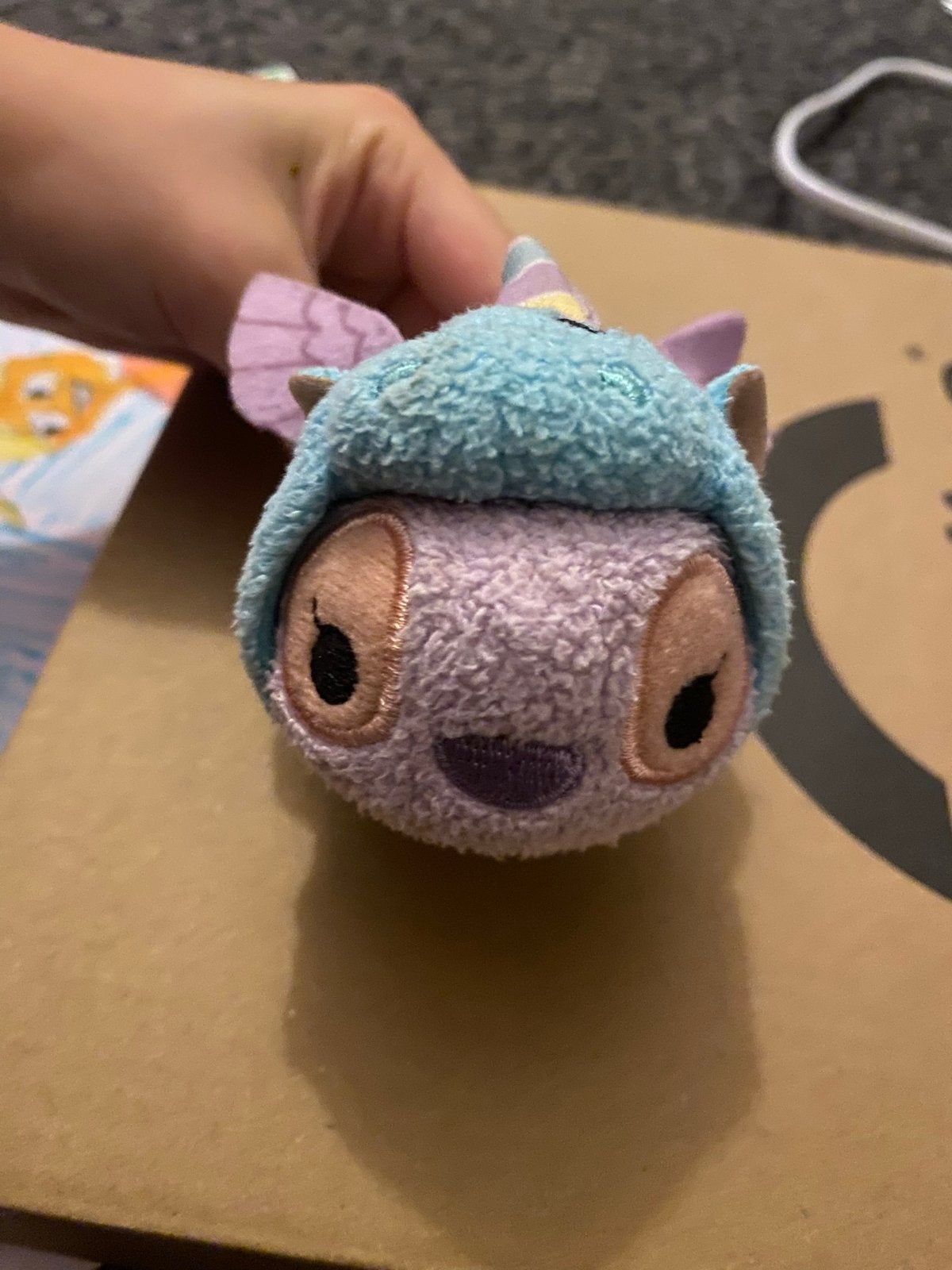 Disney Tsum Tsum Stitch als Eenhoorn Knuffel, Eenhoorn, Disney, Ophalen of Verzenden, Zo goed als nieuw